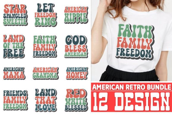 American Retro Design Bundle: Vintage Vectors for Modern Makers