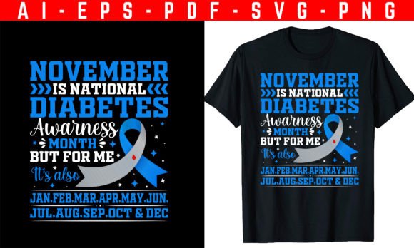 Diabetes Awareness Type 1 T-shirt Design: A Graphic for Change