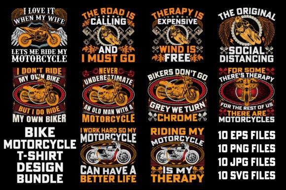 Unleash Your Brand: The Ultimate Motorcycle T-Shirt Design Bundle