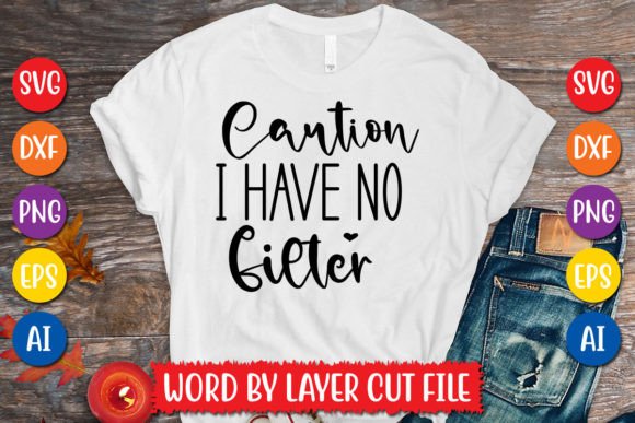 Unleash Your Voice with Caution I Have No Filter SVG