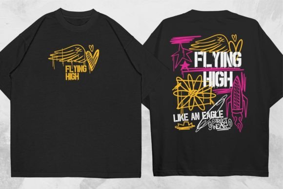 Unleashing Urban Energy: The Flying High Graffiti Design Kit