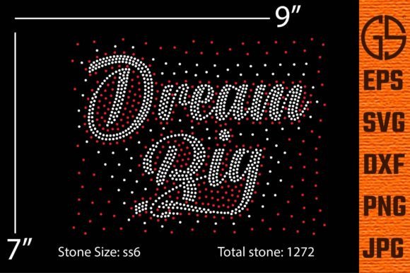 Unlock Creativity with the Dream Big Rhinestone Design Template