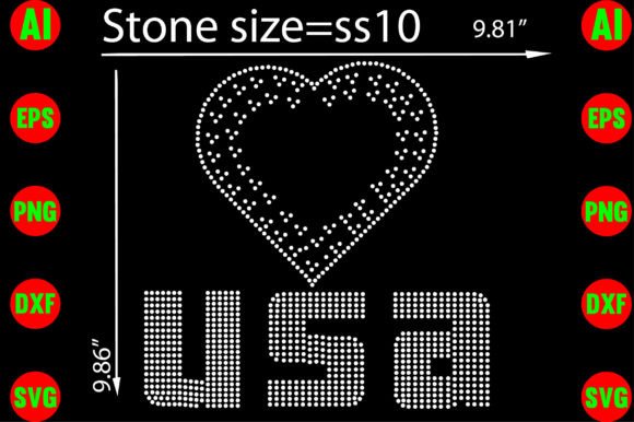 USA Rhinestone Templates: Sparkle Your Brand to Life